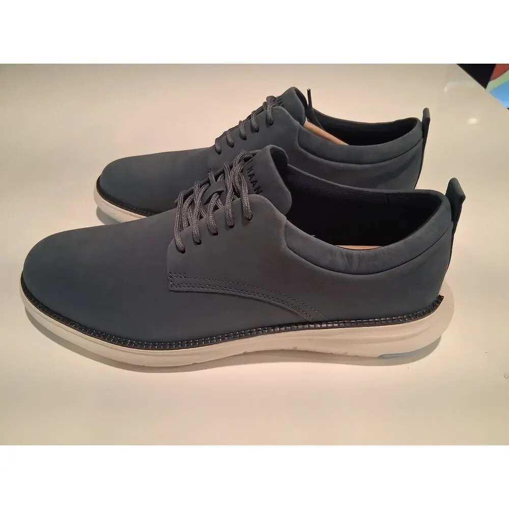 Cole Haan Grand Atlantic Mens Oxford Shoes Navy Blue Nubuck Size 10M C41662